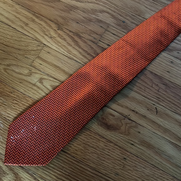 Paul Fredrick Outstanding Orange Tie - Picture 2 of 2